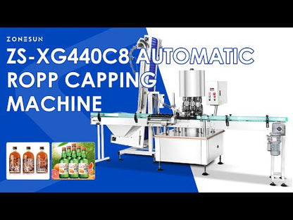 Zonesun ZS-XG440C8 8-Head ROPP Capping Machine | 8000 BPH