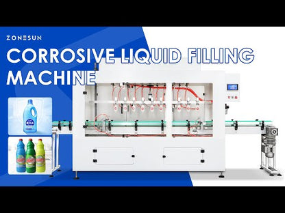 ZONESUN ZS-YTCR10A Corrosive Liquid Filling Machine Bottle Filler