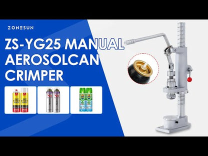 ZONESUN Aerosol Can Sealing Machine Manual Aerosol Can Crimper ZS-YG25