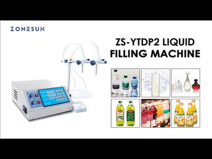 ZONESUN ZS-YTDP2 Electric 2 Nozzles Diaphragm Pump Liquid Filling Machine