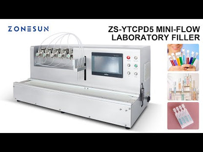 ZONESUN ZS-YTCPD5 5 Nozzles Automatic Ceramic Pump Liquid Filling Machine