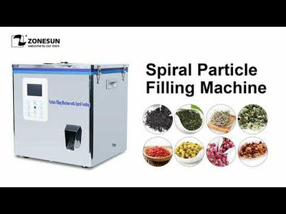 ZONESUN Sprial Particle Powder Filling Machine