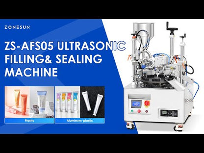 ZONESUN ZS-AFS05 Automatic Ultrasonic Ceramic Pump Paste Tube Filling Sealing Machine