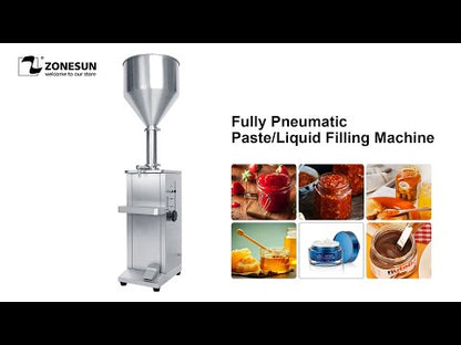 ZONESUN ZS-GT1V Fully Pneumatic Paste Liquid Filling Machine