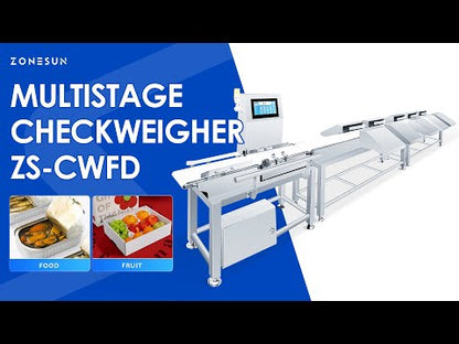 ZONESUN ZS-CWFD Multistage Weight Sorting Machine Inline Production Checkweigher