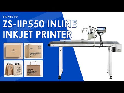 ZONESUN ZS-IIP550 Inline Inkjet Printer Date Coding Machine