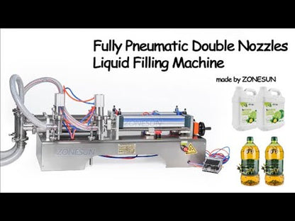 ZONESUN 2 Nozzles Full Pneumatic Liquid Filling Machine