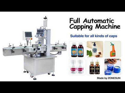 ZONESUN 18-70mm Pneumatic Automatic Round Bottle Capping Machine ZS-XG16