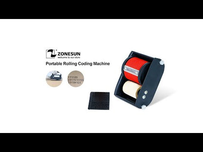 ZONESUN Portable Batch Number Rolling Coding Machine