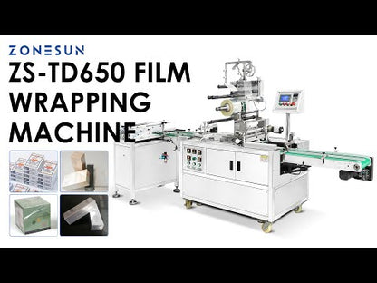 ZONESUN ZS-TD650 Automatic Cellophane Wrapping Machine Film Wrapper