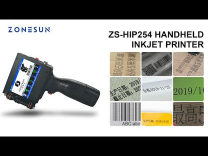 Máquina de impresión de inyección de tinta multilingüe de mano ZONESUN ZS-HIP254 