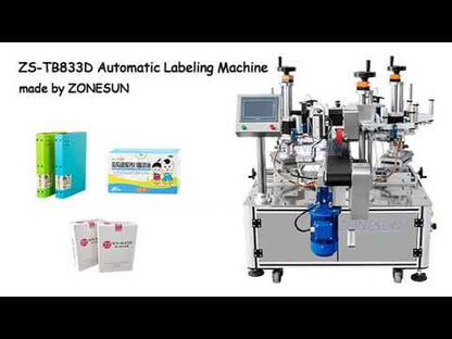 ZONESUN ZS-TB833D Double Heads Flat Corner Labeling Machine