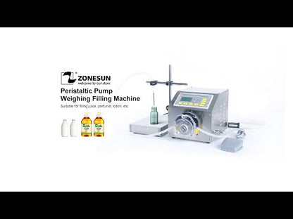 ZONESUN ZS-PP531W 30-6000ml Semi Automatic Peristaltic Pump Liquid Weighing Filling Machine