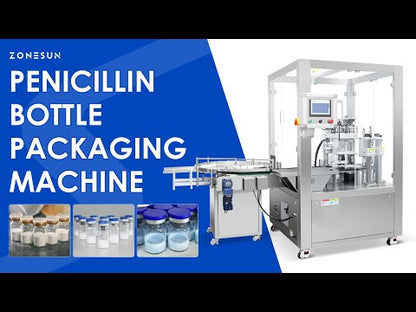 ZONESUN Automatic Vial Powder Filling and Capping Machine Auger Filler Freeze Dried Powder Packaging ZS-AFC24