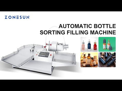 ZONESUN ZS-LPG1 Automatic Ceramic Pump Liquid Filling Machine with Bottle Sorting Unscrambler