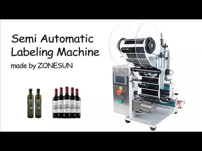 ZONESUN ZS-TB100SW Semi Automatic Round Bottle Labeling Machine