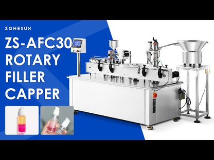 ZONESUN ZS-AFC30 Monoblock Liquid Paste Filling Capping Machine