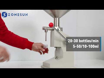 ZONESUN Manual Liquid Paste Filling Machine Shampoo Filler ZS-A03S