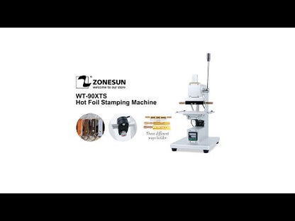 ZONESUN WT-90XTS Manual Hot Foil Stamping Machine With Infrared Locator