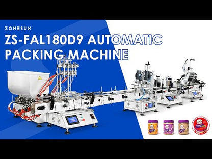 ZONESUN ZS-FAL180D9 Automatic Packaging Line Paste Butter Creamy Products