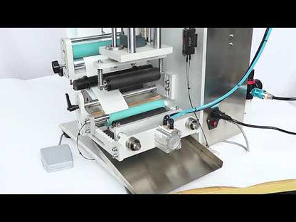 ZONESUN ZS-TB100 Semi Automatic Round Bottle Single Double Sides Labeling Machine