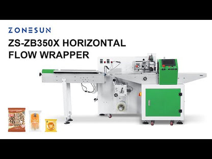 ZONESUN ZS-ZB350X Horizontal Flow Wrapping Machine