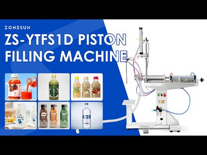 ZONESUN ZS-YTFS1D Stand Piston Filler Paste Filling Machine