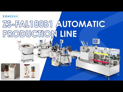 ZONESUN Automatic Liquid Packaging Line Fill and Capping Machine Labeler  ZS-FAL180B1