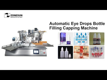 ZONESUN Custom Rotary Peristaltic Pump Liquid Filling Capping Machine