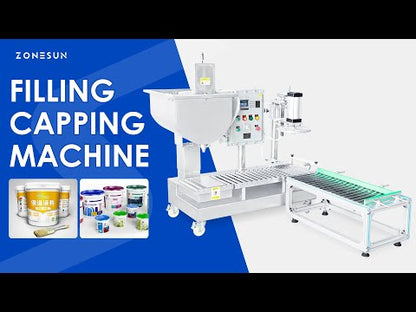 ZONESUN Explosion Proof Paint Bucket Filling and Capping Machine ZS-AFC22