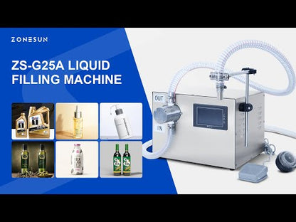 ZONESUN ZS-G25A Semi-automatic High Flow Rate Magnetic Pump Corrosive  Liquid Filling Machine