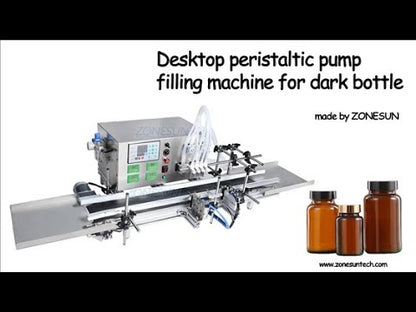 ZONESUN ZS-DTPP4W Automatic 4 Nozzles Peristaltic Pump Liquid Filling Machine