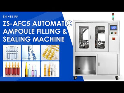 ZONESUN ZS-AFC5 2 Heads Automatic Small Scale Ampule Bottle Filling and Sealing Machine