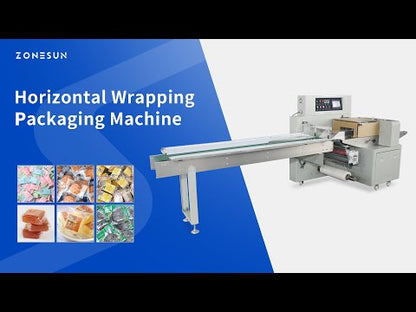 ZONESUN Horizontal Plastic Bag Pouch Wrapping Machine