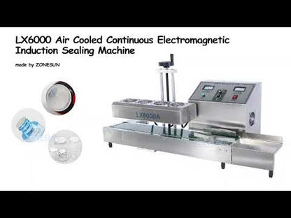 ZONESUN ZS-FK6000A 15-80mm Air Cooled Continuous Electromagnetic Induction Sealing Machine