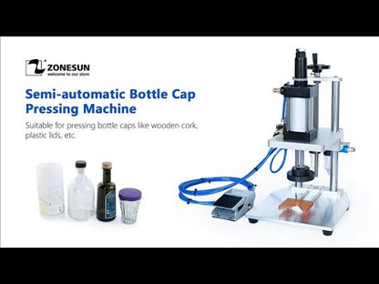 ZONESUN ZS-XG70ZC 70mm Tabletop Pneumatic Semi-automatic Capping Machine