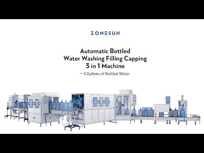 ZONESUN ZS-AFMW Automatic Bottled Water Washing Filling Capping 3-in-1 Machine