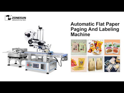 ZONESUN ZS-TB180PBF Automatic Flat Paper Paging And Labeling Machine