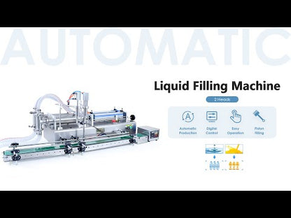 ZONESUN ZS-DTYT2L Pneumatic 2 Nozzles Piston Liquid Filling Machine With Conveyor Belt