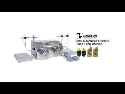 ZONESUN ZS-PP532W 30-6000ml Peristaltic Pump Liquid Weighing Filling Machine