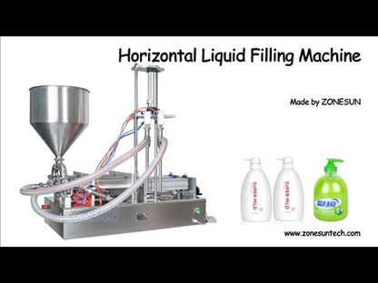 ZONESUN ZS-GTD2 1000-5000ml 2 Diving Nozzles Paste Filling Machine