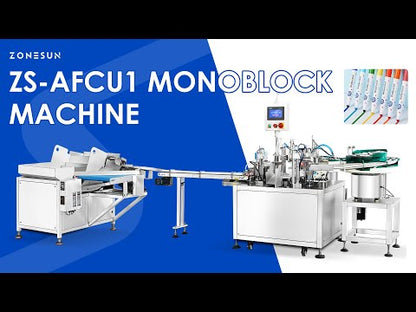 ZONESUN ZS-AFCU1 Felt-Tip Pen Filling Pressing Machine Monoblock Machine