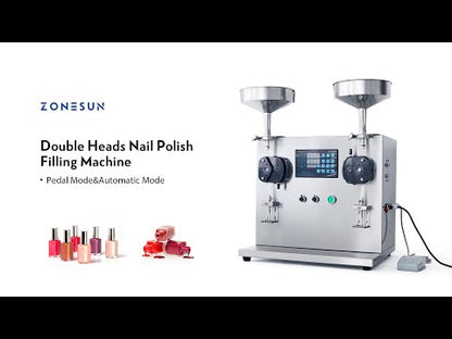 ZONESUN ZS-NP2 2 Heads Paste & Viscous Liquid Peristaltic Pump Filling Machine