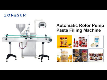 ZONESUN ZS-VTRP1A 50-1500ml Servo Motor Rotor Pump Paste/Viscous Liquid Filling Machine（Best Offer）