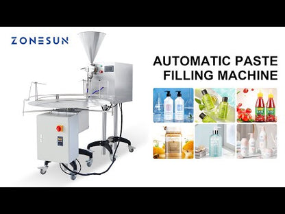 ZONESUN ZS-VTRP1 Servo Motor Rotor Pump Paste Filling Machine with Unscrambler（Best Offer）