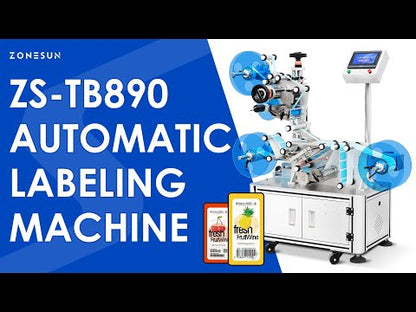 ZONESUN  ZS-TB890 Reel to Reel Counter Automatic Flat Labeling Machine