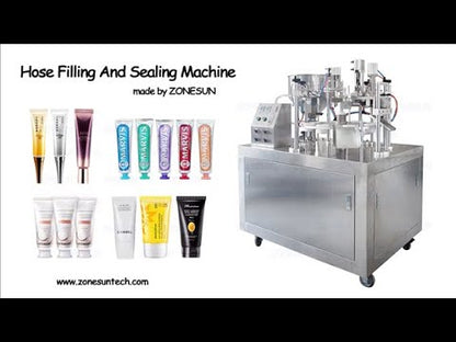 ZONESUN ZS-GZNF10 10 Holes Ultrasonic Paste Tube Filling Sealing Machine