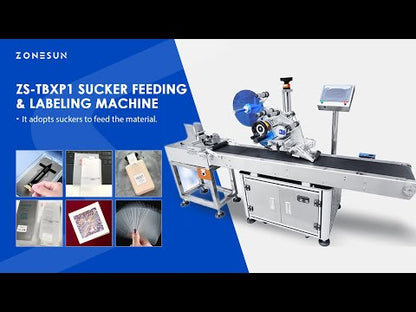 ZONESUN ZS-TBXP1 Flat Surface Sucker Feeding & Labeling Machine