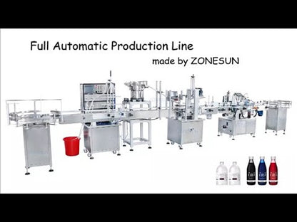 ZONESUN Custom Liquid Filling Capping And Round Labeling Machine With Vibratory Cap Feeder