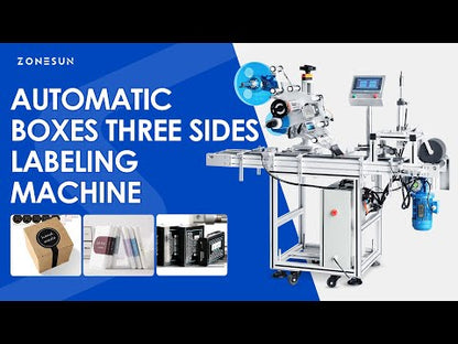 ZONESUN ZS-TB831ST Automatic Three Sides Box Corner Labeling Machine